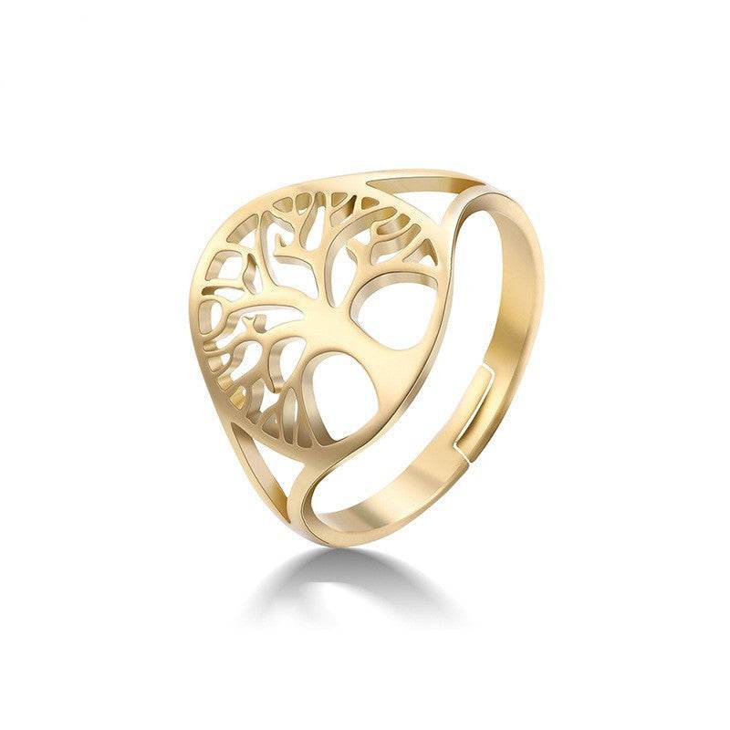 Retro Hollow Design Tree Of Life Dress Ring Unisex - www.Shopthatapp.com