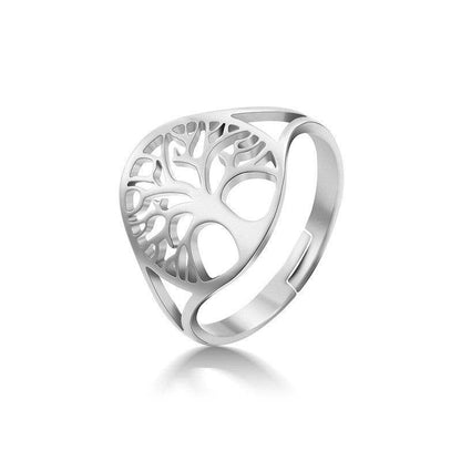 Retro Hollow Design Tree Of Life Dress Ring Unisex - www.Shopthatapp.com