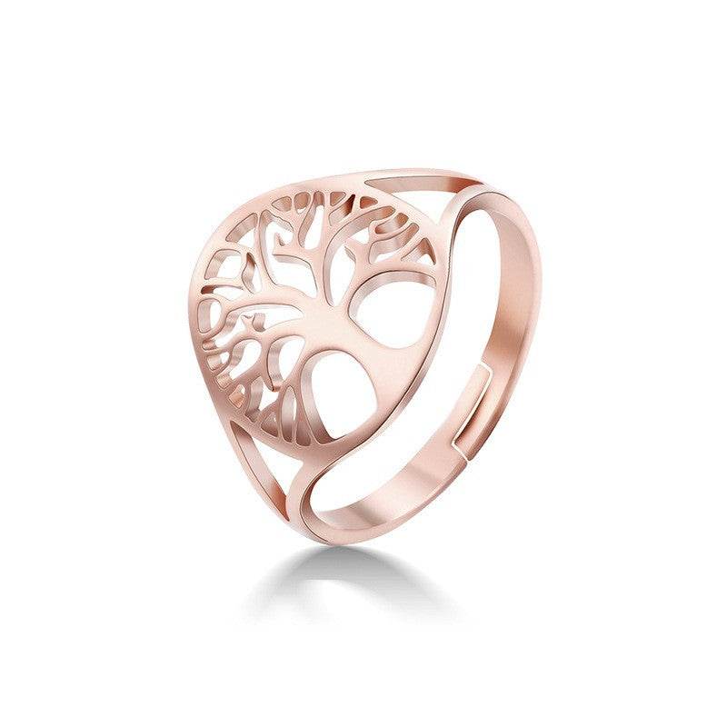 Retro Hollow Design Tree Of Life Dress Ring Unisex - www.Shopthatapp.com