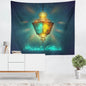 Colorful Lantern Living Room Bedroom Ramadan Tapestry Eid Mubarak Wall Carpet Mural - www.Shopthatapp.com