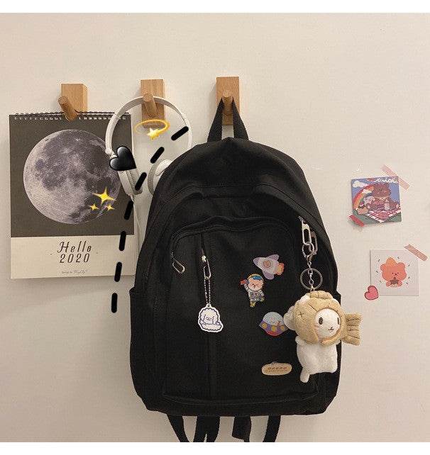 Korean Harajuku Backpack – Cute School Bag for Girls - www.Shopthatapp.com