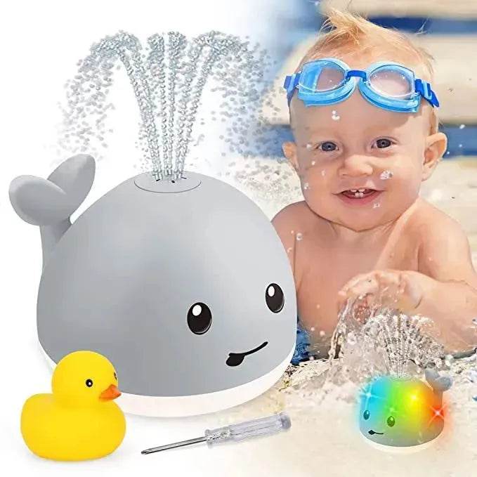 Baby Cute LED Light spray water whale bath toy - www.Shopthatapp.com