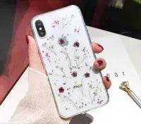 Dried flower epoxy silicone phone case - www.Shopthatapp.com