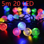 Crystal solar power of the led lamp string lights christmas lights solar garden outdoor decoration for christmas - www.Shopthatapp.com