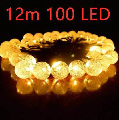 Crystal solar power of the led lamp string lights christmas lights solar garden outdoor decoration for christmas - www.Shopthatapp.com