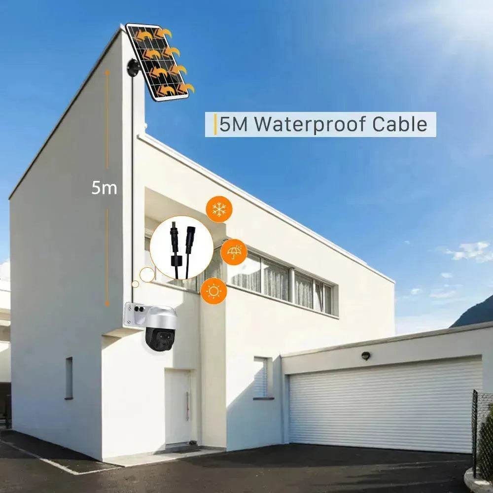 Solar Powered Wireless WiFi Surveillance Camera - www.Shopthatapp.com