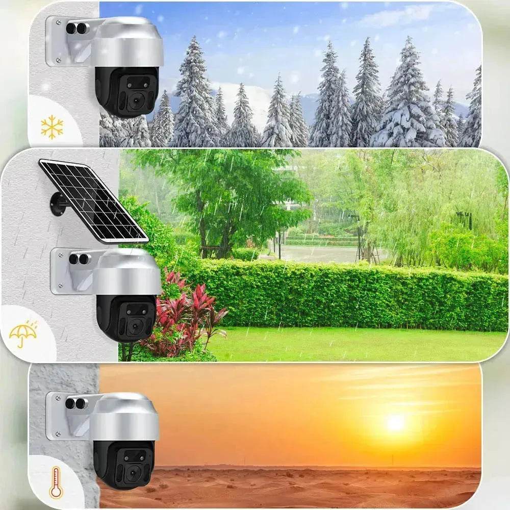 Solar Powered Wireless WiFi Surveillance Camera - www.Shopthatapp.com