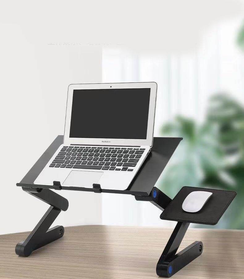 Folding Computer Desk Notebook Computer Stable With Double Fan - www.Shopthatapp.com