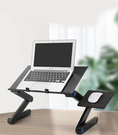 Folding Computer Desk Notebook Computer Stable With Double Fan - www.Shopthatapp.com