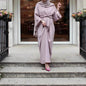Fashion Plain Abaya dress for ArabMiddle East Dubai Arab Turkey Women Ramadan Eid Jalabiya  for Women - www.Shopthatapp.com