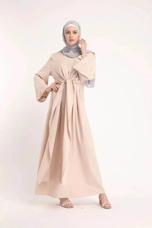 Fashion Plain Abaya dress for ArabMiddle East Dubai Arab Turkey Women Ramadan Eid Jalabiya  for Women - www.Shopthatapp.com