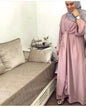 Fashion Plain Abaya dress for ArabMiddle East Dubai Arab Turkey Women Ramadan Eid Jalabiya  for Women - www.Shopthatapp.com