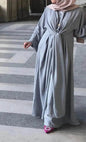 Fashion Plain Abaya dress for ArabMiddle East Dubai Arab Turkey Women Ramadan Eid Jalabiya  for Women - www.Shopthatapp.com