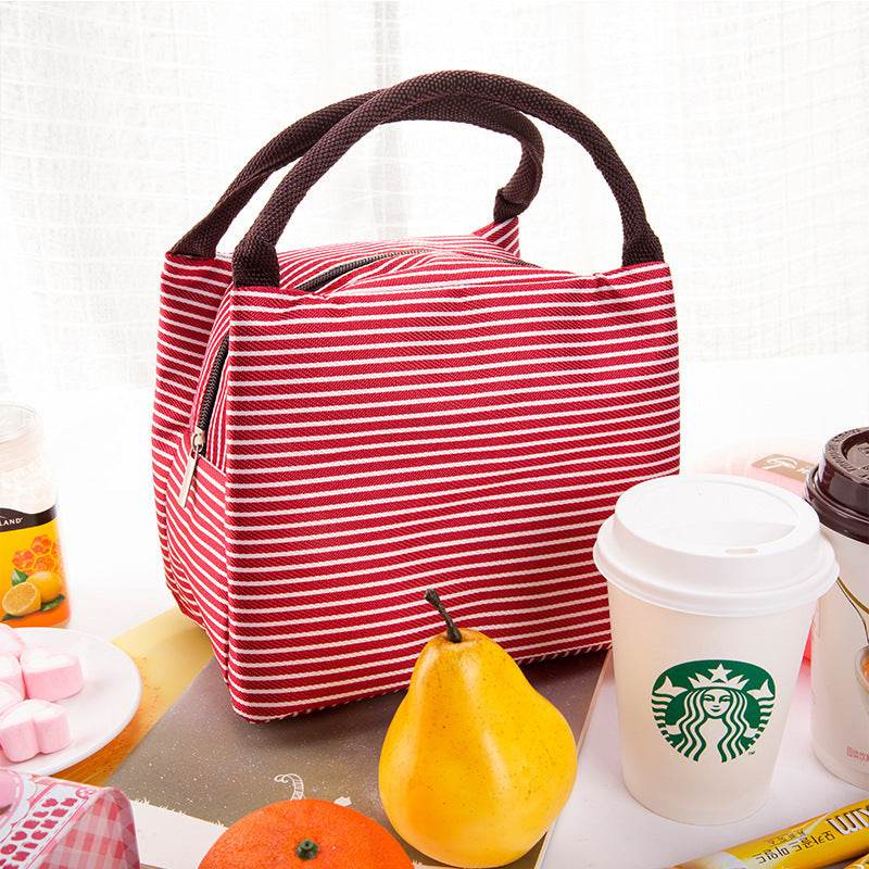 Thermal Insulated Strip Work Lunch Bag - www.Shopthatapp.com