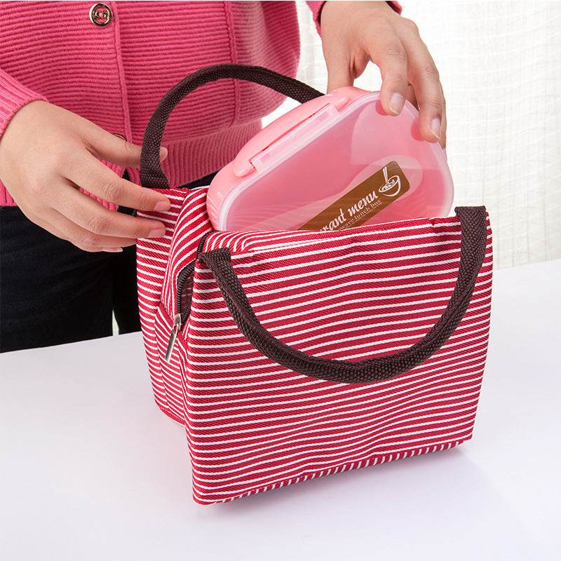Thermal Insulated Strip Work Lunch Bag - www.Shopthatapp.com
