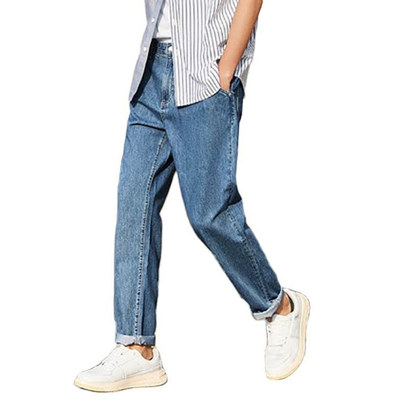 Denim Jeans pant Men New Loose Cotton Jeans Man Autumn  casual - www.Shopthatapp.com