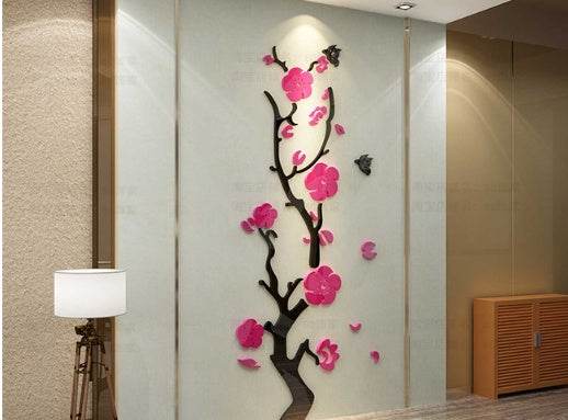 Plum Blossom Porch Decoration Wall Stickers Decals - www.Shopthatapp.com