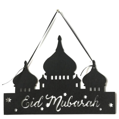 Ramadan Gurban Eid Al-Fitr English Alphabet Castle Home Decoration Pendant plaques - www.Shopthatapp.com