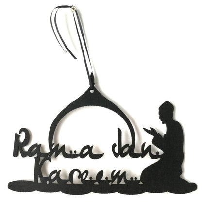 Ramadan Gurban Eid Al-Fitr English Alphabet Castle Home Decoration Pendant plaques - www.Shopthatapp.com