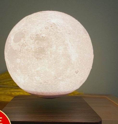 Magnetic Levitation Table Lamp Moon Light 3D Printing Planet Night Light - www.Shopthatapp.com
