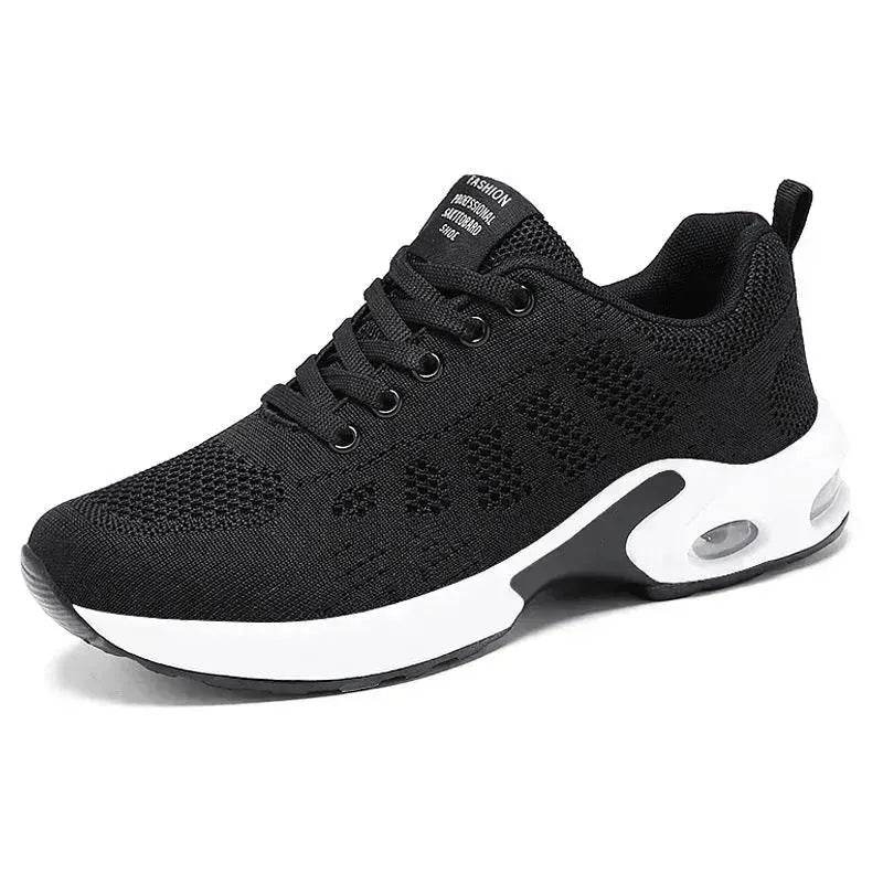 Casual Shoes Breathable Lightweight Mother Shoes Lace-up Cushioned Sneakers for Women - www.Shopthatapp.com