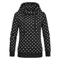 Women Printed loose hooded sweatshirt - www.Shopthatapp.com