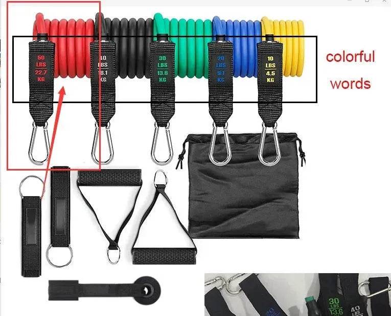 Fitness Rally Elastic Rope Resistance Band set - www.Shopthatapp.com