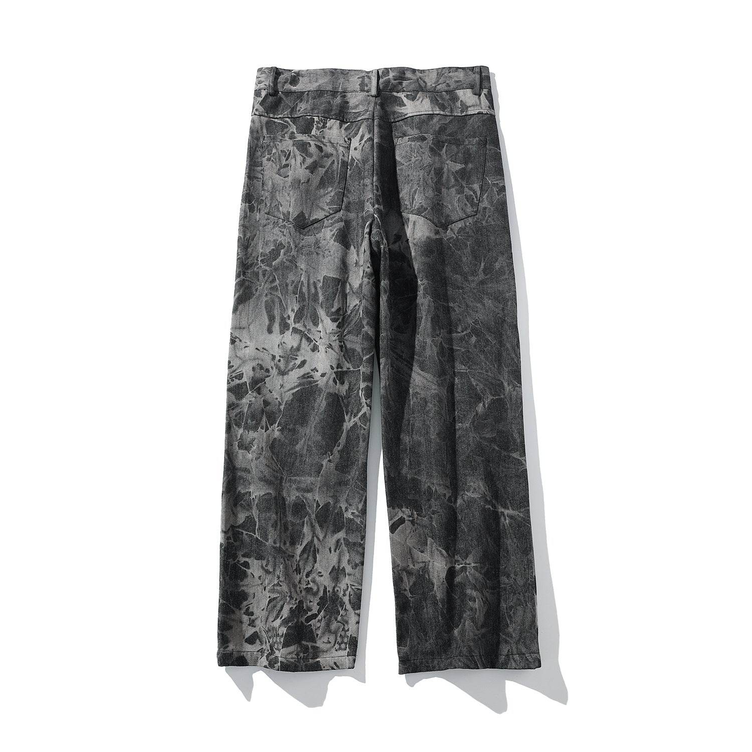 Streetwear Men Loose Denim Pants Graffiti Print Black Vintage Denim Pants Harajuku Joggers Trousers Cotton Jeans - www.Shopthatapp.com