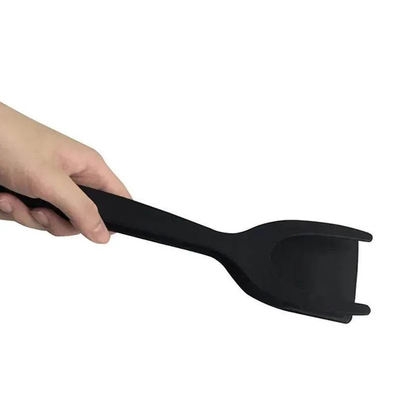 2 in 1 Silicone Omelette Pancake Spatulas and tong - www.Shopthatapp.com