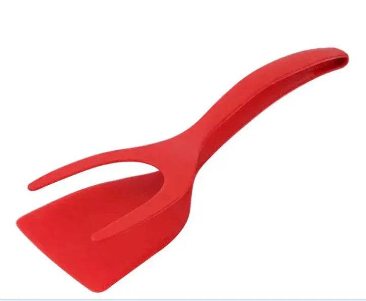 2 in 1 Silicone Omelette Pancake Spatulas and tong - www.Shopthatapp.com