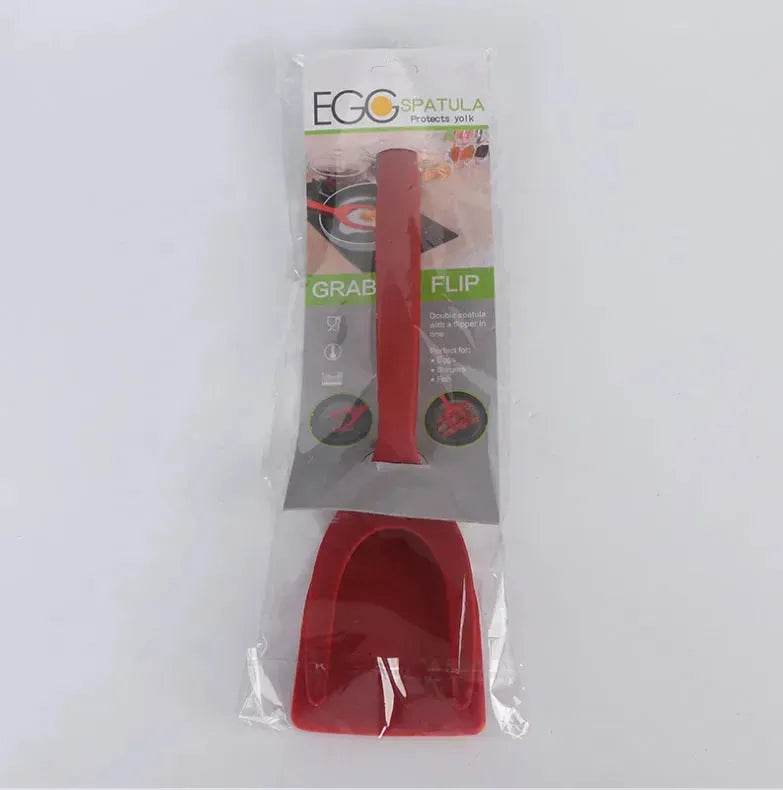 2 in 1 Silicone Omelette Pancake Spatulas and tong - www.Shopthatapp.com