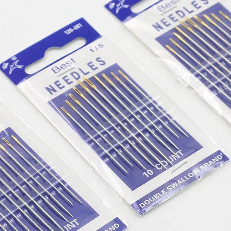 10 pcs Hand Sewing Embroidery Needle Self Threading Needles - www.Shopthatapp.com