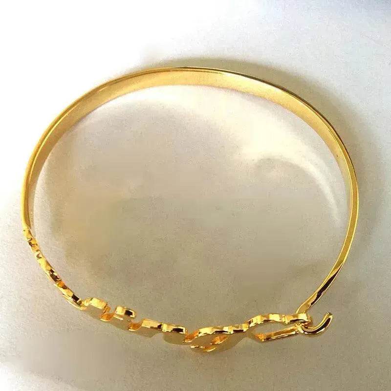 Customized Name Bracelet Personalized Custom Bangles Stainless Steel Jewelry - www.Shopthatapp.com