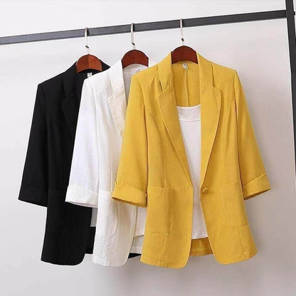 Spring Summer Formal Office Blazer Jacket for women - www.Shopthatapp.com