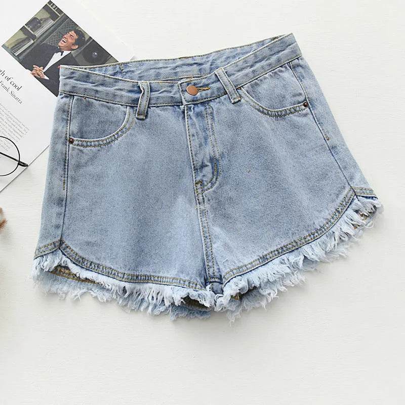 Newsummer Women Short Jeans Ladies Denim Pants Trousers - www.Shopthatapp.com