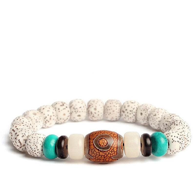 Bodhi Seed Root Bracelet Single Circle Bracelet Beads Beaded - www.Shopthatapp.com
