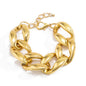 Unique Big Chunky Chain Anklet Women Fashion Gold Color Lock Charm Ankle Rock Twisted Acrylic Female Anklet - www.Shopthatapp.com