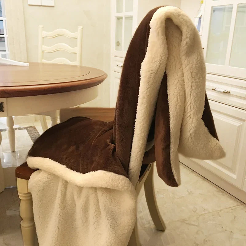 Thicken Blanket Sofa Cover Blanket - www.Shopthatapp.com