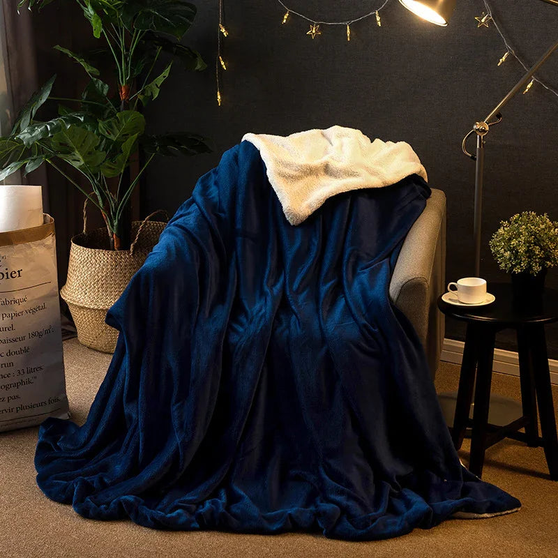 Thicken Blanket Sofa Cover Blanket - www.Shopthatapp.com