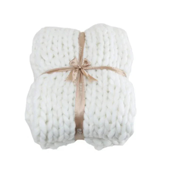 Coarse Wool Blanket Cover Blanket Wool Hand-woven Iceland Blanket Acrylic Blanket Wholesale - www.Shopthatapp.com