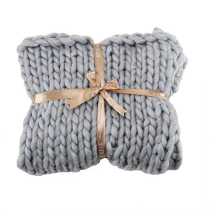 Coarse Wool Blanket Cover Blanket Wool Hand-woven Iceland Blanket Acrylic Blanket Wholesale - www.Shopthatapp.com