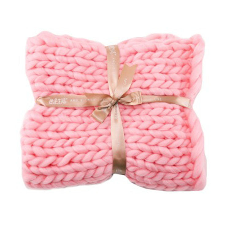 Coarse Wool Blanket Cover Blanket Wool Hand-woven Iceland Blanket Acrylic Blanket Wholesale - www.Shopthatapp.com