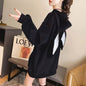 Cute Women Girls Rabbit Ears Plus Velvet Thick Hoodies Pullover Pocket Sweatshirts - www.Shopthatapp.com