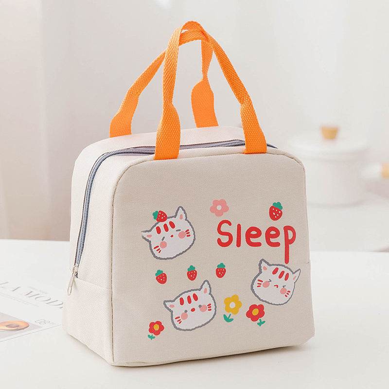 Portable Insulated Cartoon Girls Lunch Bag for Kids - www.Shopthatapp.com