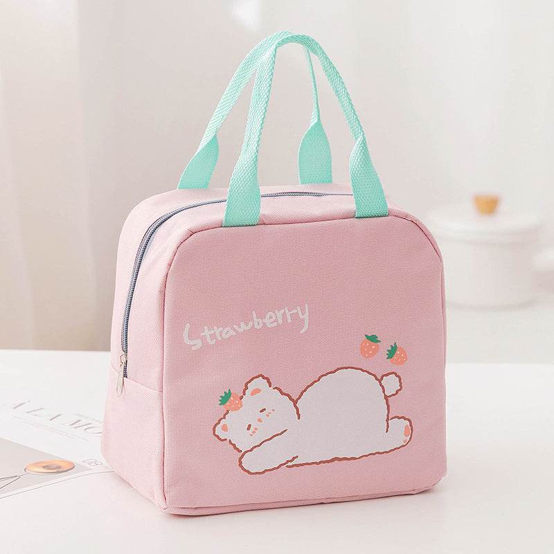 Portable Insulated Cartoon Girls Lunch Bag for Kids - www.Shopthatapp.com