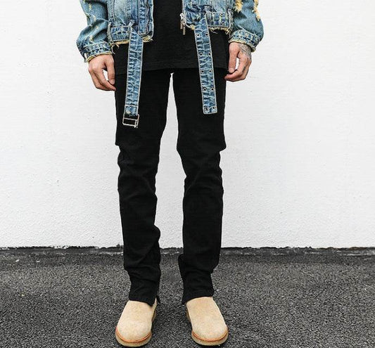 Ankle Zip Denim pant men Jeans - www.Shopthatapp.com