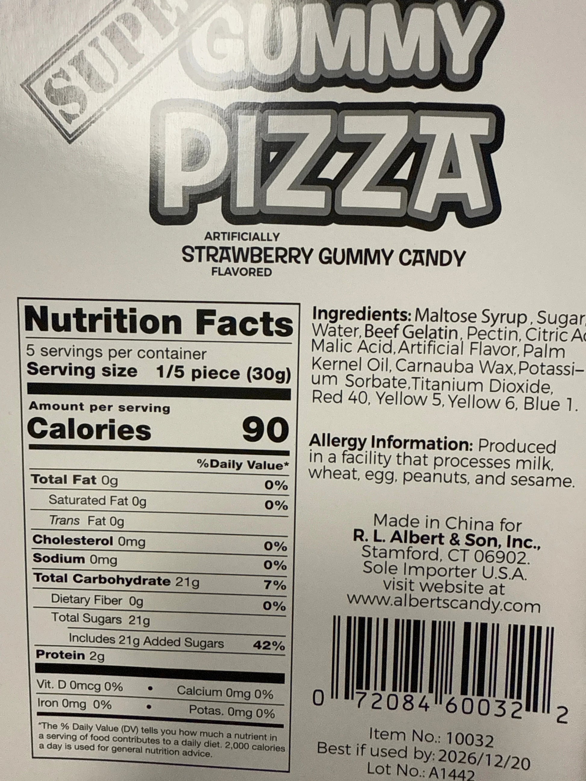 Super Gummy Pizza Candy 150G - U.S Edition - www.Shopthatapp.com