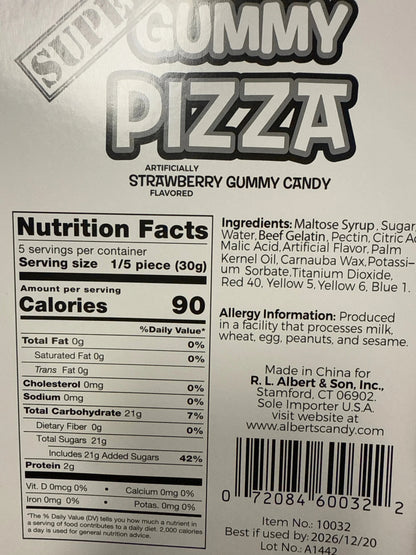 Super Gummy Pizza Candy 150G - U.S Edition - www.Shopthatapp.com