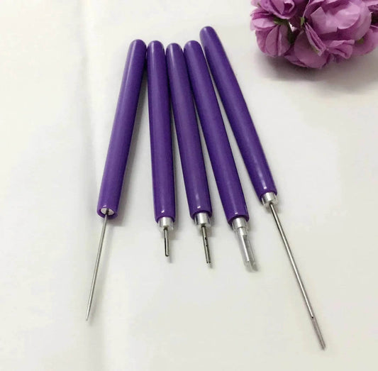 5PC Quilling Paper roller  Long And Short Quilling Needle Roll Paper Pen - www.Shopthatapp.com