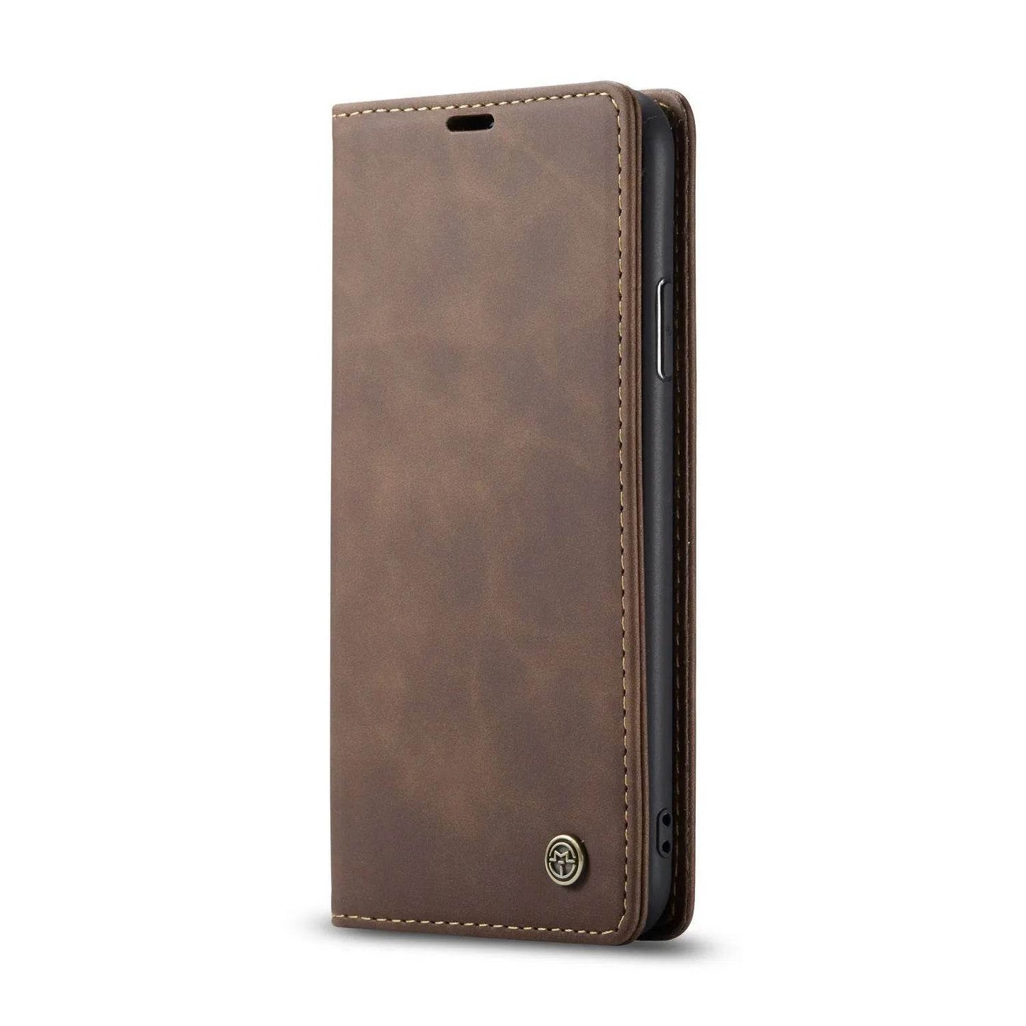 CASEME Vintage Leather Wallet  Holder Apple phone case - www.Shopthatapp.com